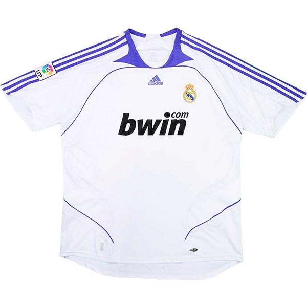 Tailandia Camiseta Real Madrid 1st Retro 2007 2008 Blanco